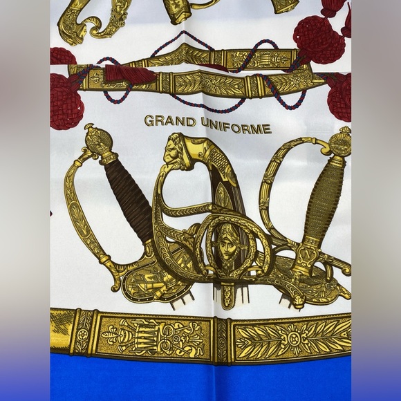 Hermes Vintage Scarf Carre 90”GRAND UNIFORME”by Joachim Metz - Picture 12 of 16